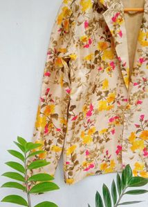 Floral Printed Casual Blazer