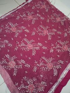 Peach Heavy Saree