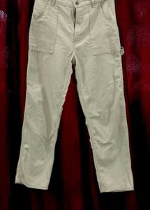 Beige Carpenter Pants