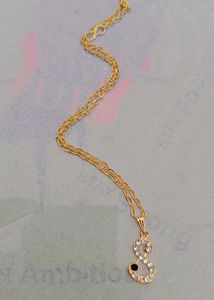 Gold-tone 'S' Initial Pendant Necklace