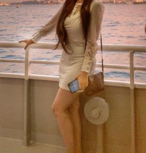 Embellished White Dress