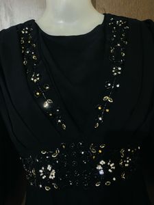 Black Embellished Maxi Dress