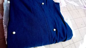 Elegant Navy &amp; White Dress