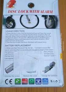 Bike DISKLOCK Anti Theft Alarm