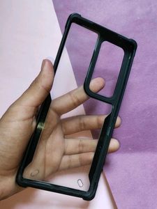 Vivo V30 Clear Phone Case with Black Bumper