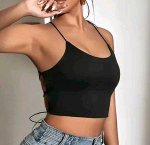 New Backless Black top for women