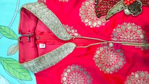 Festive Pink & Gold Indian Top (Size 36)