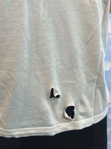 Distressed Cream T-Shirt