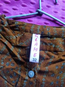 Vintage Brown Tunic Top