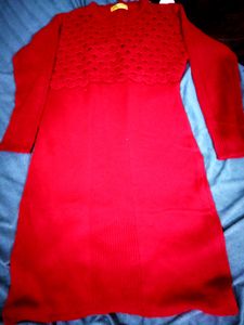 Red ♥️ Woollen Kurta For Sale