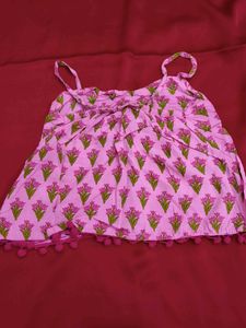 Cute Pink Floral Pajama Set