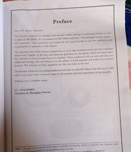 Aakash Jee Mathematics Sucess Achiever