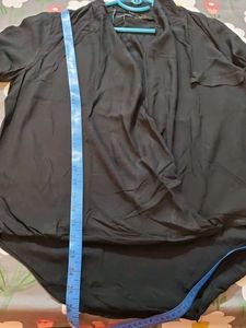 ZARA Black WRAP TOP