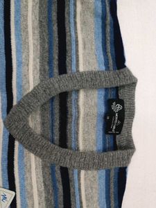 Striped V-Neck Sweater