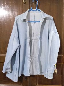 Oversized Light Blue Shirt
