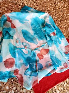 set of cute jeans top and inner
