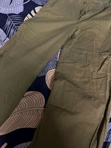 Brand New Baggy Fit Olive Cargo
