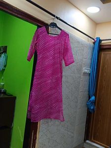 Elegant Pink Kurta With Dupatta