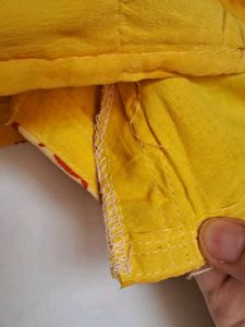 Yellow Printed Saree