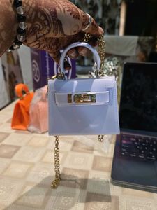 Cute Mini White Patent Handbag 👜