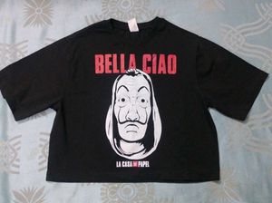 Black Crop Korean Top