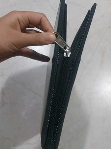 Black Leather Portfolio Case - Fools cape Size