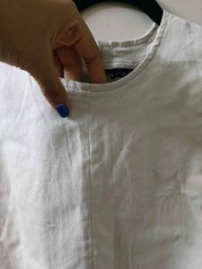 White Denim Dress