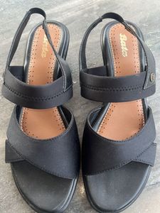 Bata Black Slingback Heels - Size 7