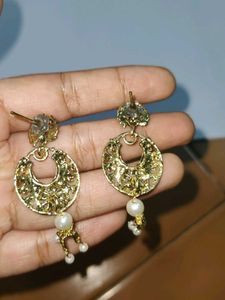 Gold Tone Drop Earrings