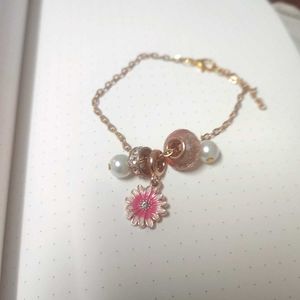 Floral Princess Charm Bracelet