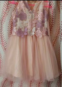 party wear frock embroidered