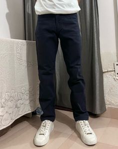 Navy Blue Straight Fit Jeans