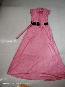 Elegant Pink Maxi Dress