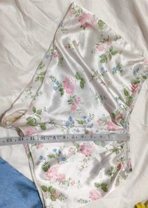 Very Beautiful Satin Shorts N H &amp;M Top