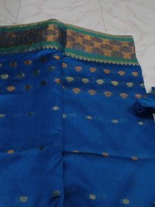 Blue Saree With Blouse