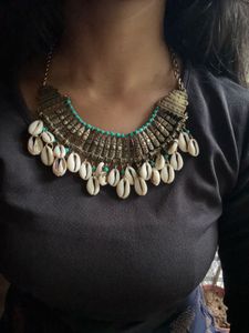 Boho Cowrie Shell Neckpiece