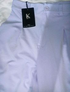 White Flared Pants