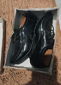 Kids Brown Loafers And Black Shoes Combo