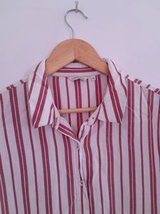 Striped Button-Down Shirt