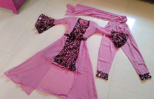 Pink Ethnic SHRUG type Festival Or Wedding wear
