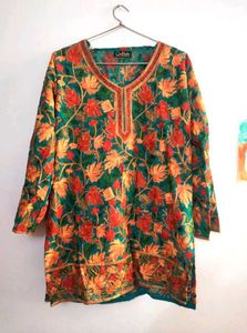 Heavy Embroidered kurti Kashmir