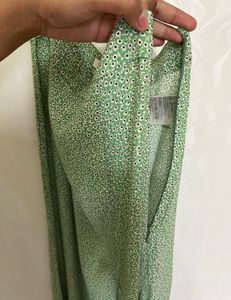 H&amp;M Floral Skirt With A Slit Infront