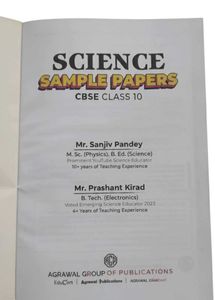 Science Sample Papers CBSE Class 10