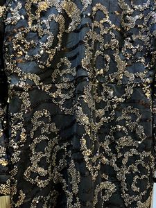 DESIGNER BLACK SEQUINS MINI DRESS