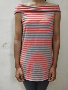 Striped Off-the-Shoulder Top