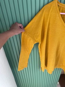 Zara Mustard Yellow Top