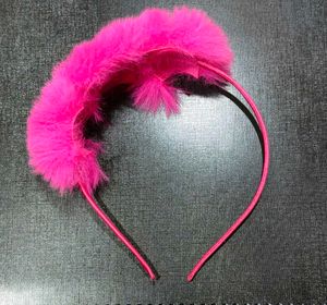 Bright Pink Feather Headband