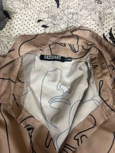 Abstract Face Print Top