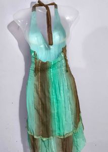 BEAUTIFUL Y2K HELTER NECK DRESS