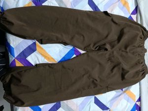 Brown Stylish Parachute Pants